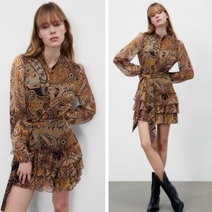 SOLD | ZARA PRINTED SHORT DRESS | NWT